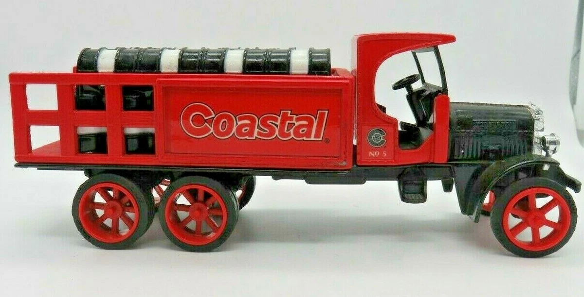 Coastal 1925 Kenworth Stake Truck with Barrels Coin Bank Diecast