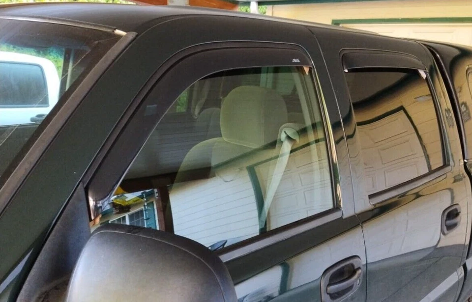 Protetores de chuva de fumaça AVS 3M montagem no canal para 99-06 Chevy Silverado Crew Cab NBS - Imagem 3 de 4