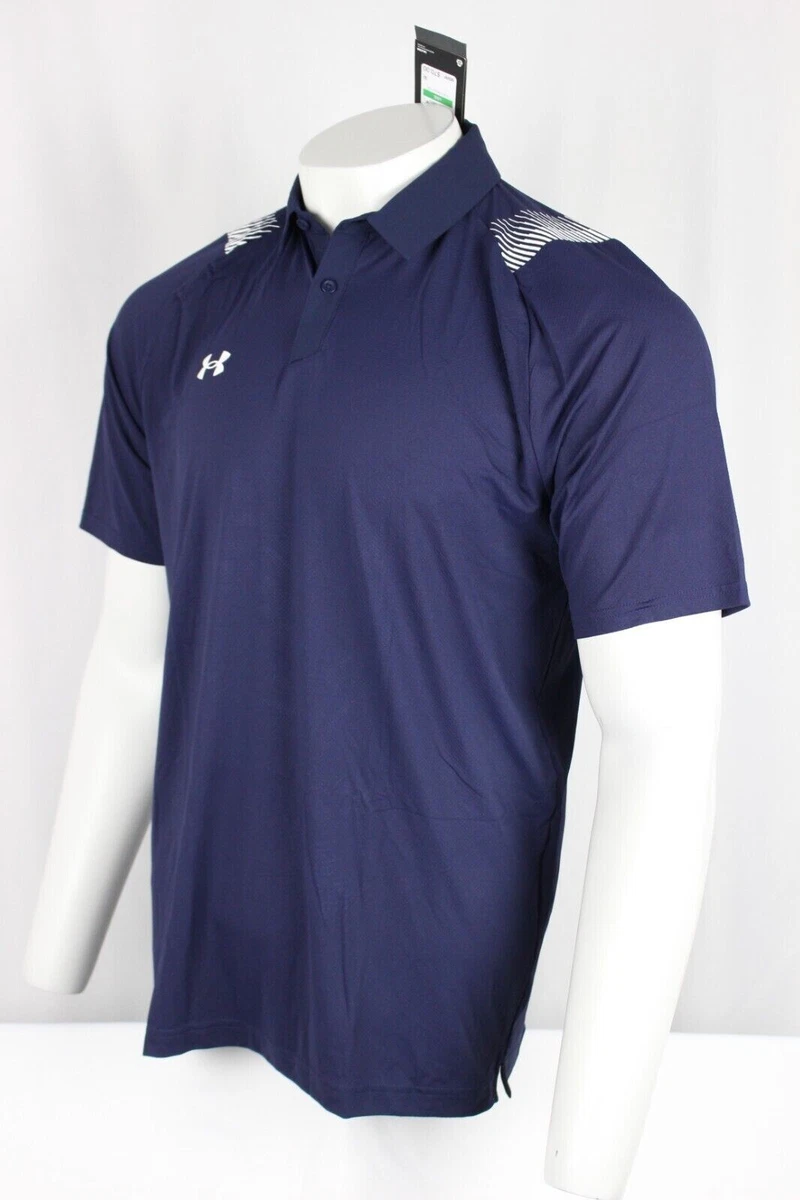 Under Armour Men s UA Iso Chill Polo Short Sleeve Medium Midnight