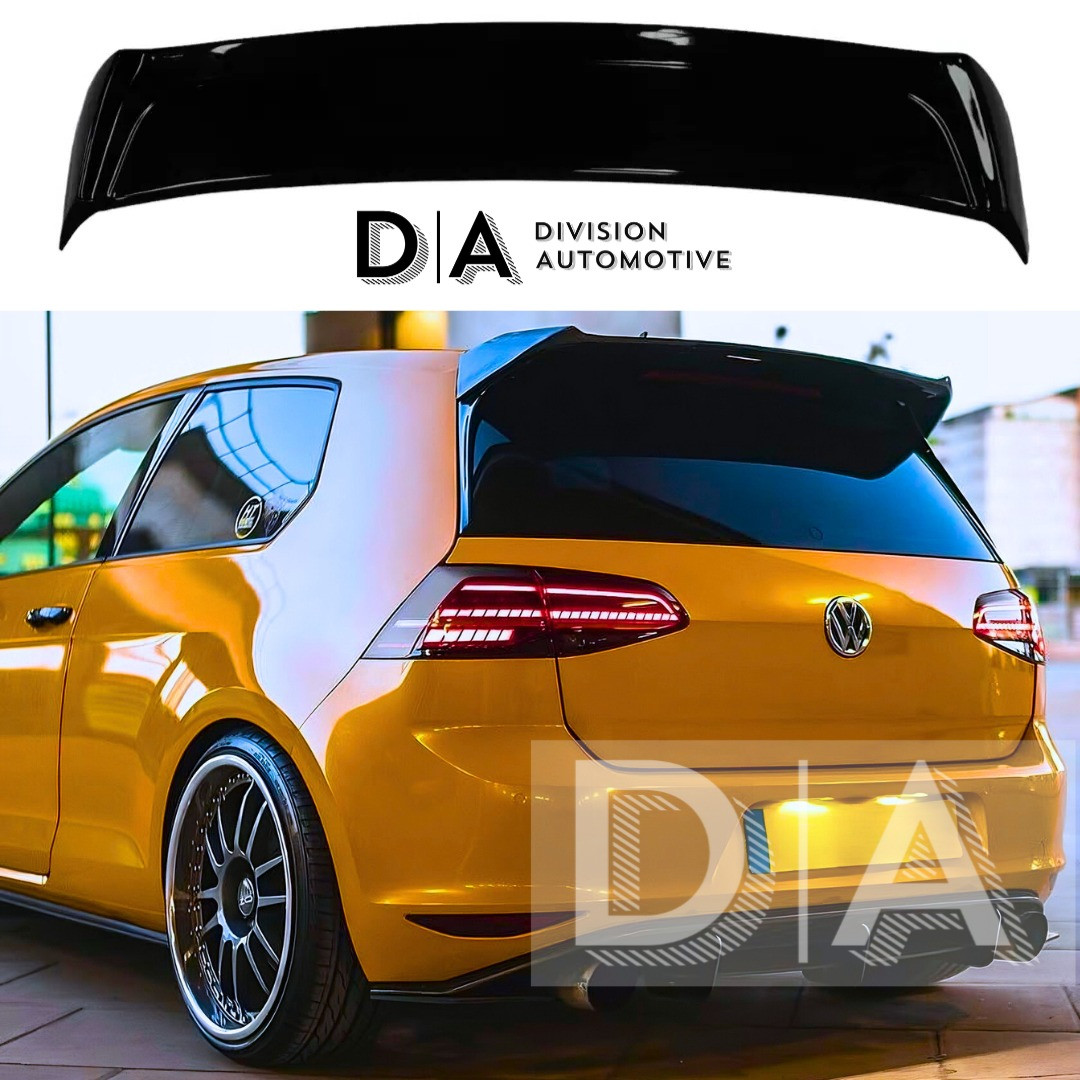 For VW Golf R GTI GTD OS Style Gloss Black Rear Roof Spoiler Boot MK7 MK7.5 NEW - Image 8