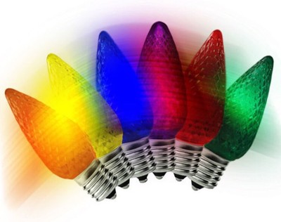 Multi Color Changing LED Bulb C7 E12 Candelabra Christmas Light Replacement Bulb