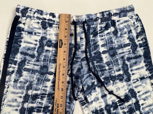 Lucky Brand Pants Womens Sz M Blue Tie Dye Drawstring Stretch Lounge Wear - Picture 5 of 14