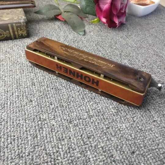 New Handmade Sandalwood Cover Plate for HOHNER 270 chromatic DIY Harmonica - Image 4 of 4