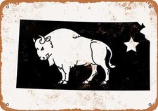 METAL SIGN - Kansas State 7 -- Vintage Look