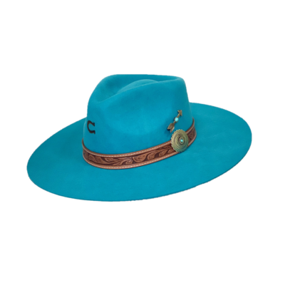 Charlie Horse Turquoise White Sands Felt Hat CWWTSN-4036TQ