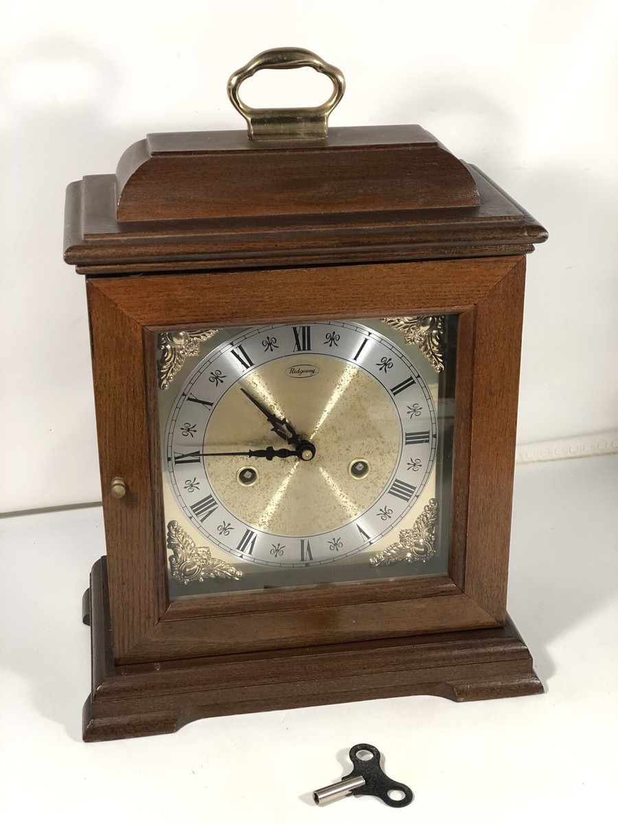 Vintage Ridgeway Solid Wood Chime Mantle Clock Display | eBay