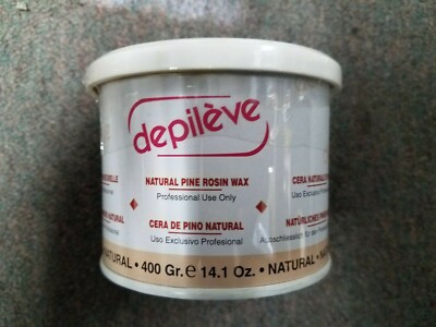 Depileve natural pine Rosin Wax 14.1 oz 400 grams Professional Use Only