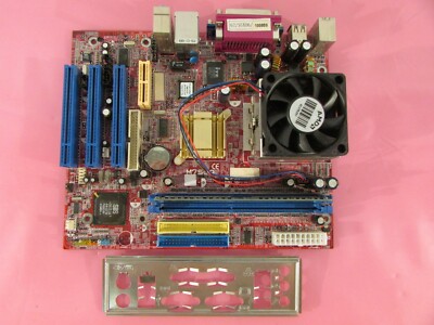Biostar M7SUA Motherboard Socket A AMD Athlon Processor, 256MB RAM, I/O Shield 
