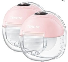 TSRETE S23 Double Wearable Hands-Free Breast Pump NEW SEALED PINK 2 IN PACK