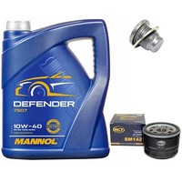 MotoröL Set 10W-40 5 Liter + ÖLfilter + ÖLablassschraube FüR Dacia Opel Renault