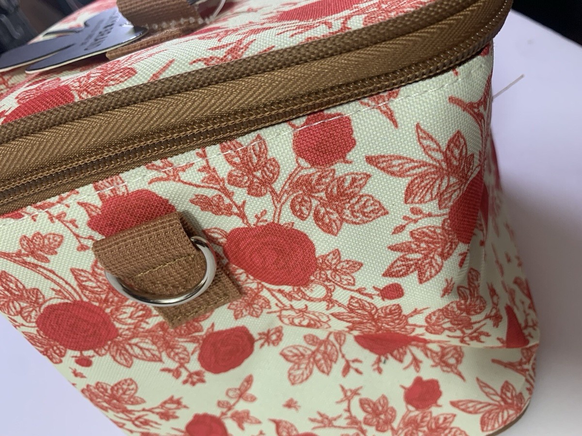Lucky Brand Vintage Style Red Rose Insulated Lunch Bag NWT | eBay