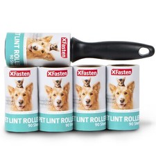 XFasten 450 Sheets Pet Hair Lint Roller for Clothes, Cat Hair Remover, 1 Tape...