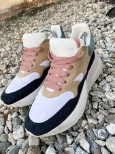 Mens ALEXANDER MCQUEEN Leather Mixed Color Runners Sneakers Dress Shoes 42/9