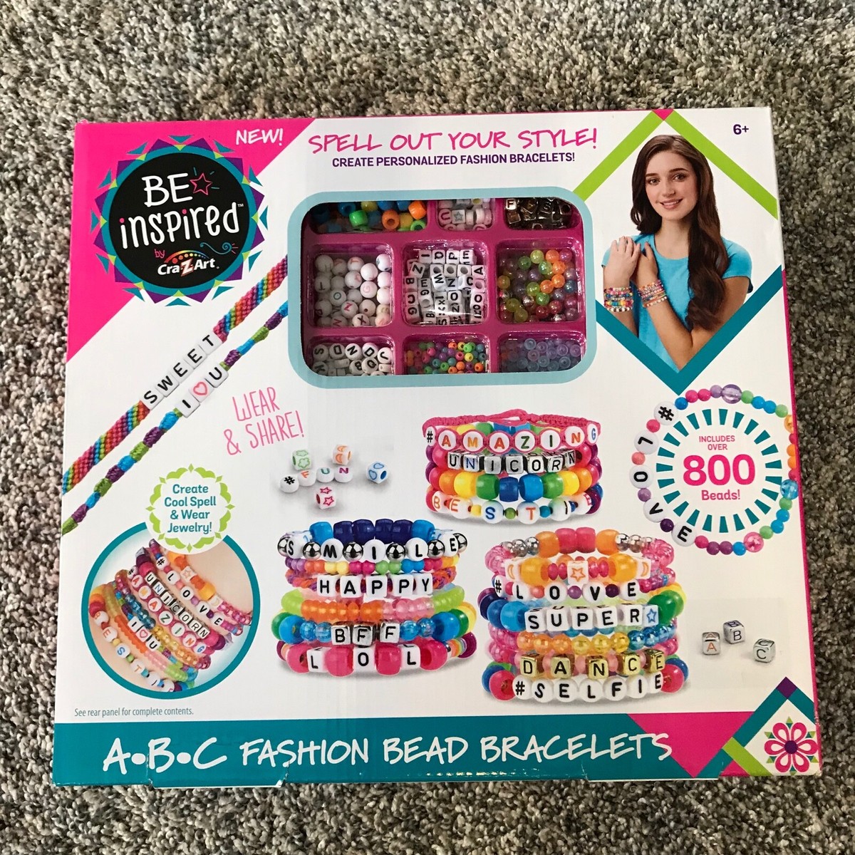 Cra-Z-Art Be Inspired ABC Fashion Bead Bracelet Maker Includes