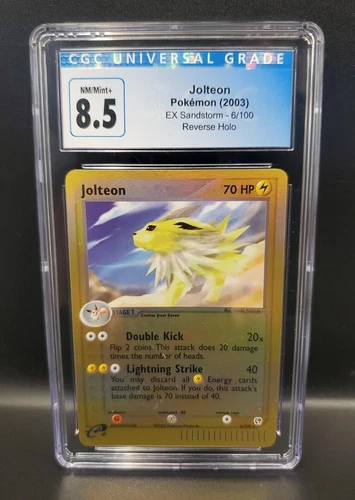Pokemon JOLTEON #6/100 Reverse Holo Rare 2003 ex Sandstorm CGC 8.5 NM/ MINT 