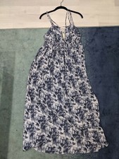 Blush BJ Navy Tie Dye Spaghetti Strap Summer Dress Sz 2X NWT