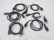Mixed Lot of 6 Clover Leaf / Mick Mouse AC Power Cables