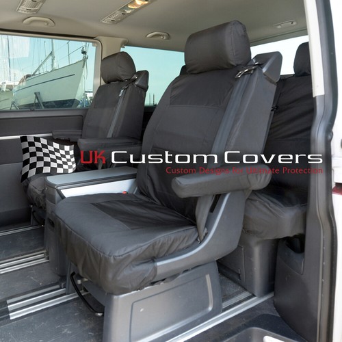 Housses De Siège Similicuir Pour VW Transporter T6/T6.1 - 2ème Rangée, Ligne Sport, Neuves