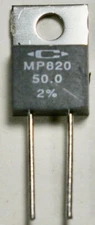 CADDOCK 50Ω  20 watt 50 ohm 2% Resistor  Non-Inductive  MP820-50-2%  TO220