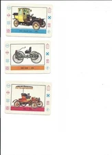 1958 Leaf Cardo (3)-Cards: Pirate, Planes/Trains/Ships, Auto; NM/M;A-3,A-8,A-21 