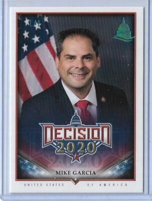 RAREST 2020 DECISION ~ MIKE GARCIA ''ICE BLUE'' CARD #701 ~ 1/1 MASTERPIECE ~ CALI