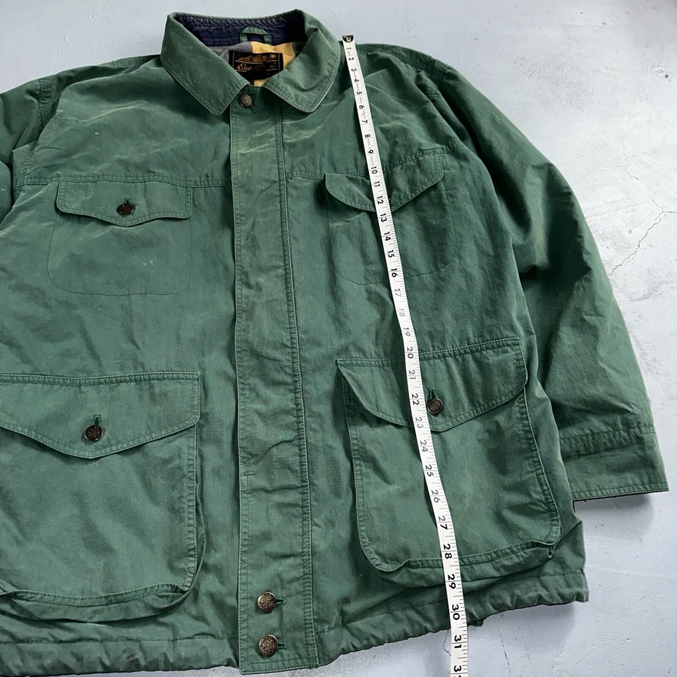 Eddie Bauer VTG Jacket L Full Zip Garden Chore Faded 1980s 80s Rare Coat Hiking - Image 3 of 4