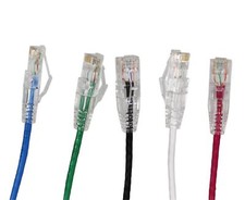 100-PACK Cat 6 UTP Patch Cable MIXED COLORS WhiteGrayPurple 3 ft.