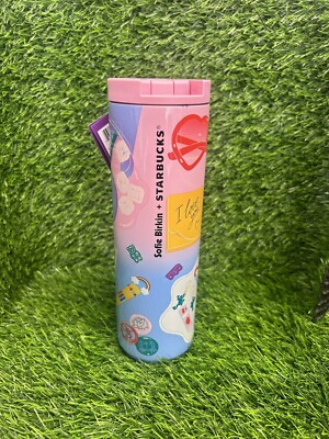 Starbucks X Sofie Birkin 2024 Pink Blue Ombre Bottle Tumbler