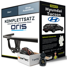Für HYUNDAI Tucson Typ TL,TLE Anhängerkupplung starr +eSatz 7pol uni 18- NEU