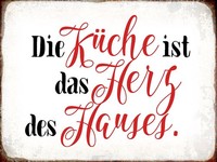 Holzschild 30X40 Cm KüChe Ist Das Herz Des Hauses Deko Geschenk Holz Schild