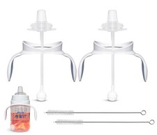 Sippy Cup Conversion Kit for Philips Avent Anti-Colic Baby Bottles 2-Count, S...