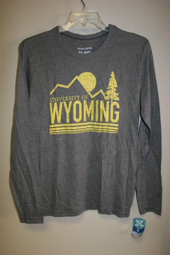 Alma Mater Wyoming Cowboys Long Sleeve Tee Shirt Size Medium NWT Men's  T-Shirt