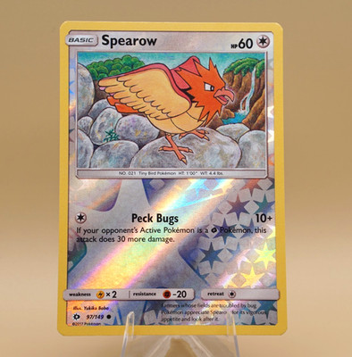 Spearow | 97/149 | Common | Reverse Holo | Sun & Moon | Store Promo Eligible