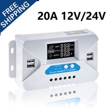 20A 12V/24V Solar Panel Battery Charge Contro...