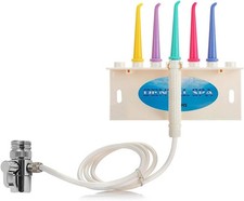 Water Dental Flosser for Family Use 5 Color Jet Tips Faucet  Shower,...