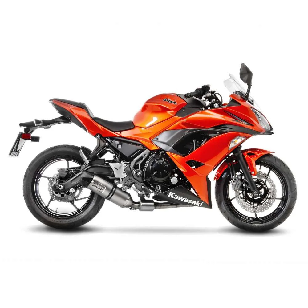Complete Exhaust System Leovince Lv One Evo Steel Kawasaki Ninja 650 2017 > 2020