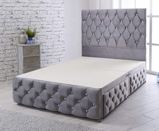 ELENA BED WITH 2-DRAWERS, FOOTBOARD & FLOOR STANDING HEADBOARD