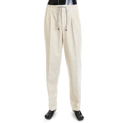 BRUNELLO CUCINELLI 1200$ Corduroy Trousers - Leisure fit, Pleated, Drawstring
