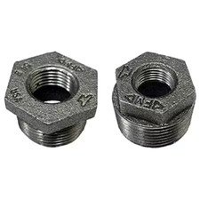 Anvil 0318905528 Hex Bushing Hex Bushing, 1/2" X 1/4" Pipe, Fnpt X Mnpt,