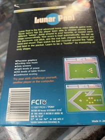 1987 FCI Nintendo NES Lunar Pool Game CIB