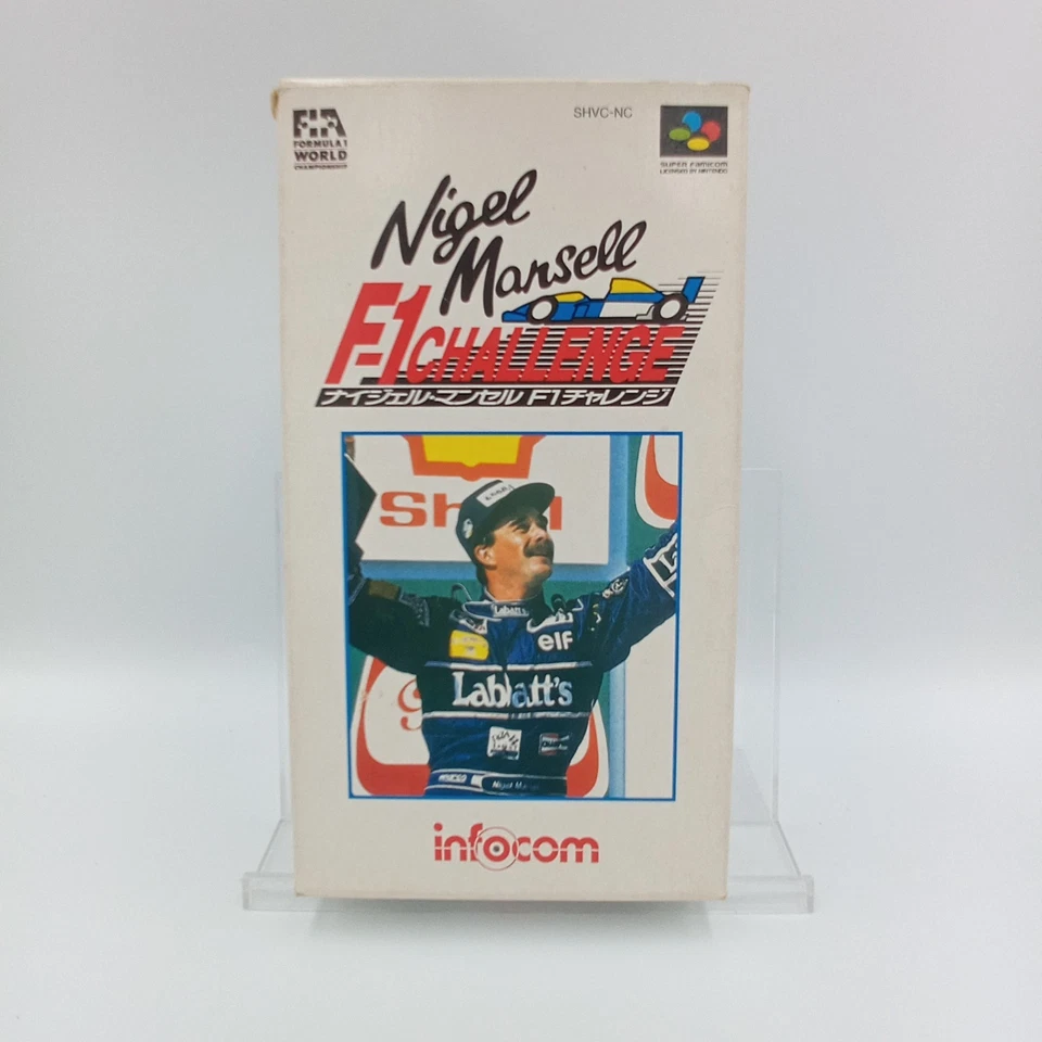 Nigel Mansell F1 Challenge Super Famicom SF Nintendo NES Japan No Manual - Image 2 of 4