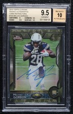 2015 Chrome Rookies STS Camo Refractor 32/99 Melvin Gordon BGS 9.5 Auto 01bj