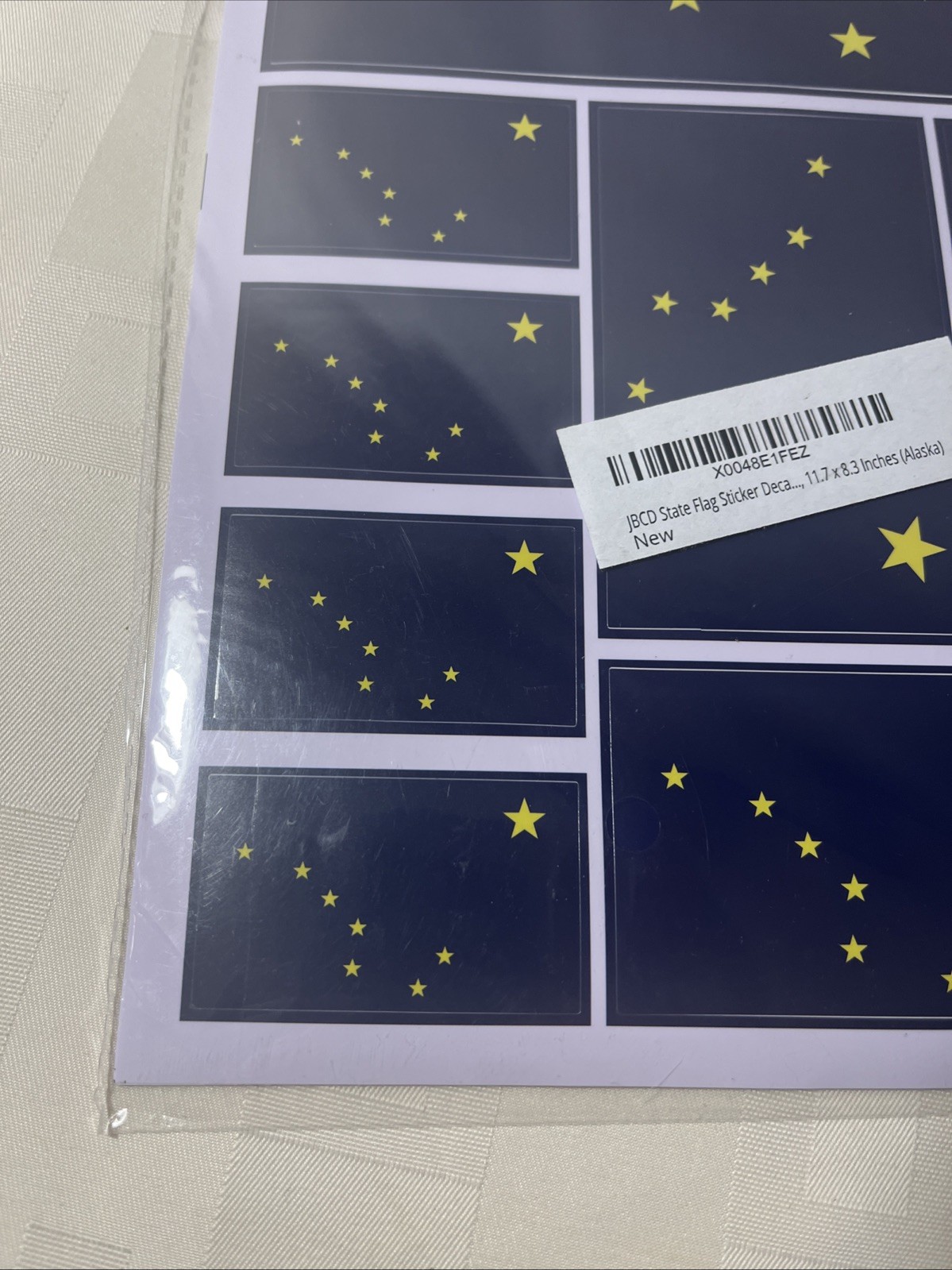 New Alaska State Flag Sticker Decal pack Multiple Sizes 3 Pack