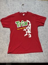 Vintage 90's Trix Are For Kids Cereal Promo T Shirt XL Jerzees Made In USA-619