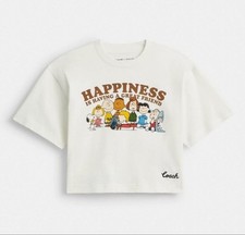 Snoopy m8H Coach x Peanuts Cropped TShirt New