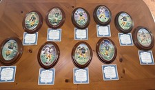 Bradford Exchange Brett Favre complete set of 10 plates w/ CoA and wood frames.
