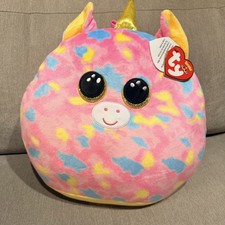 TY Squish-A-Boos Plush - FANTASIA the Unicorn (16 inch)- New Stuffed Toy- NWT