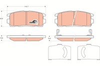 TRW GDB1716 BremsklöTze, BremsbeläGe FüR Opel Antara (L07)