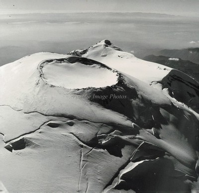 1994 Mount Rainier Washington Aerial View Summit Crater Photo 6X8
