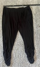 Express Pull on legging Ankle Mid Rise Pants Womens Size XL Black Ruched Leg NWT